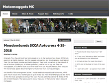 Tablet Screenshot of motomaggots.com